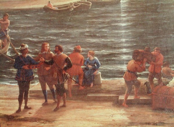 Ulysses Returning Chryseis to her Father (detail)