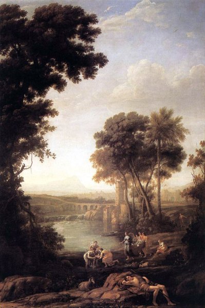 Landscape with Moses saved from the waters