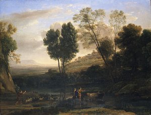 Pastoral Landscape The Roman Campagna ca 1639