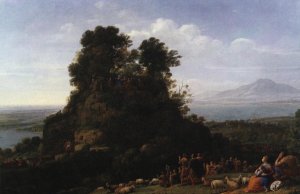 A landscape with Psyche before the Palace of Love