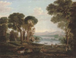 A landscape with Psyche before the Palace of Love