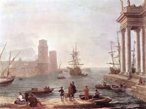 Marine with the Trojans Burning their Boats 1643