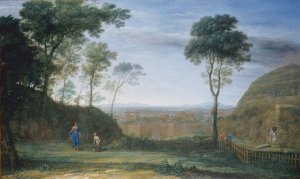 Landscape with Noli Me Tangere Scene 1681