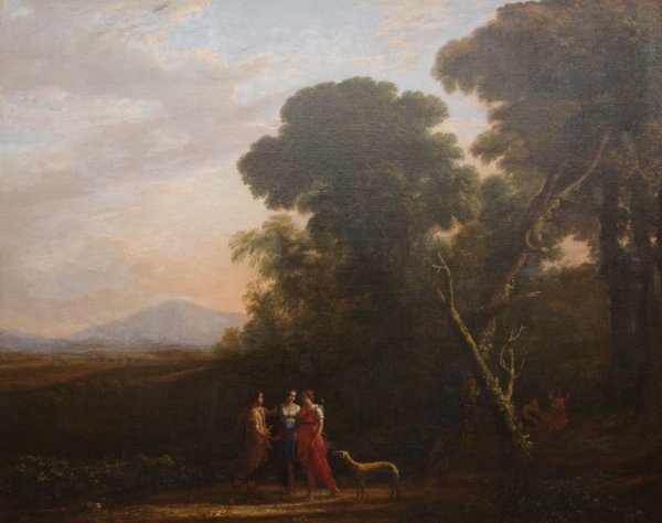 Roman Ideal Landscape with Cephalus, Procris, and Diana